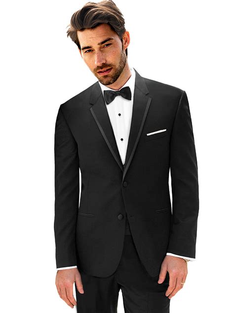 michael kors black tux satin edge lapel|Black 'Obsession' Tuxedo .